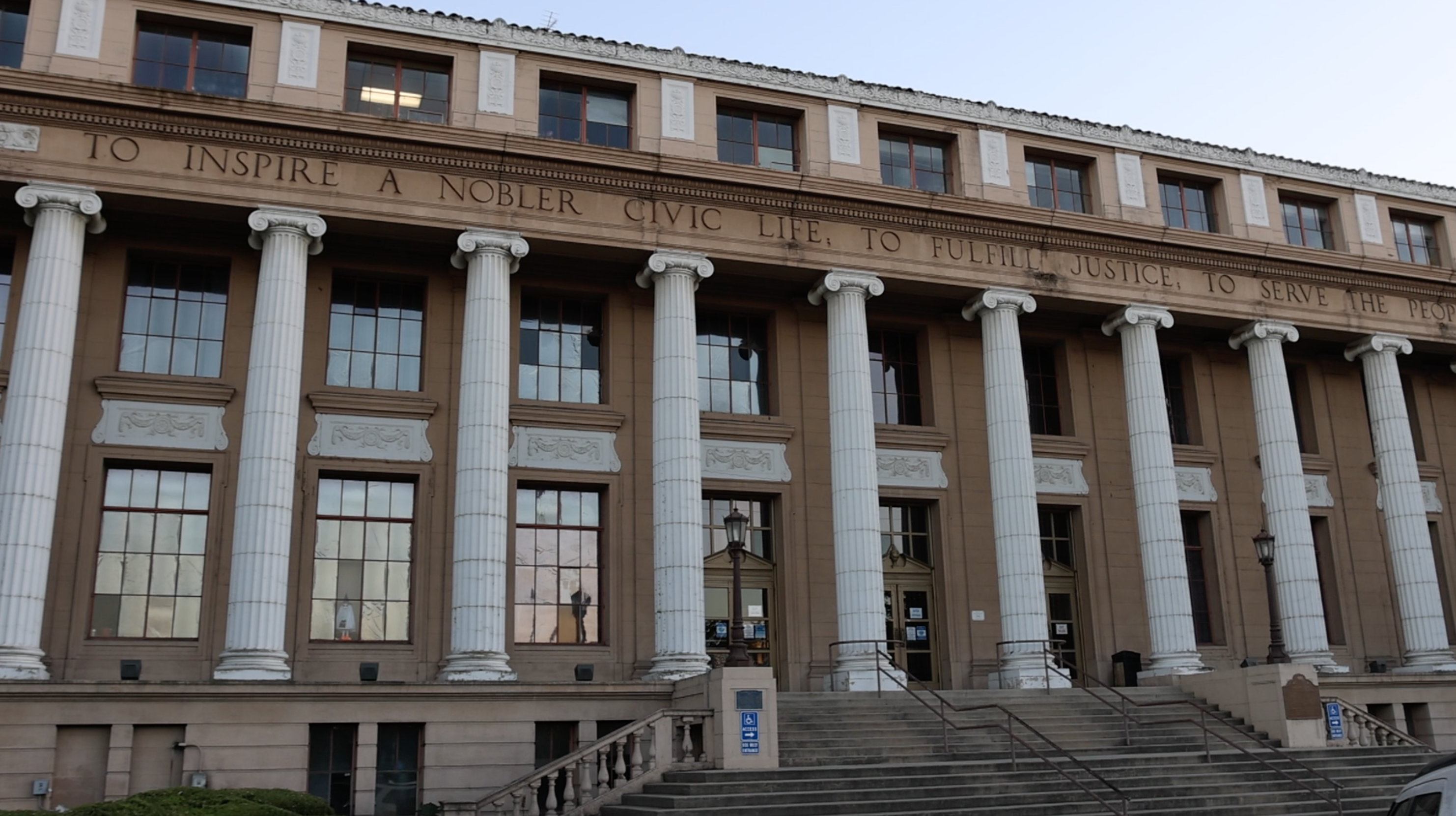 Exterior view of the San Joaquin County Superior Court building