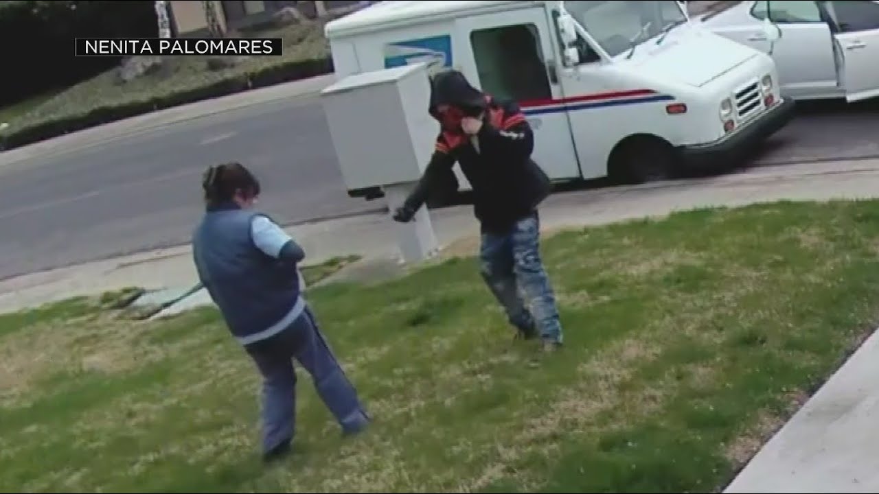 Man stealing from mail carrier